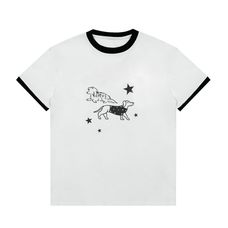 Stylish Retro Cropped Graphic T-Shirt