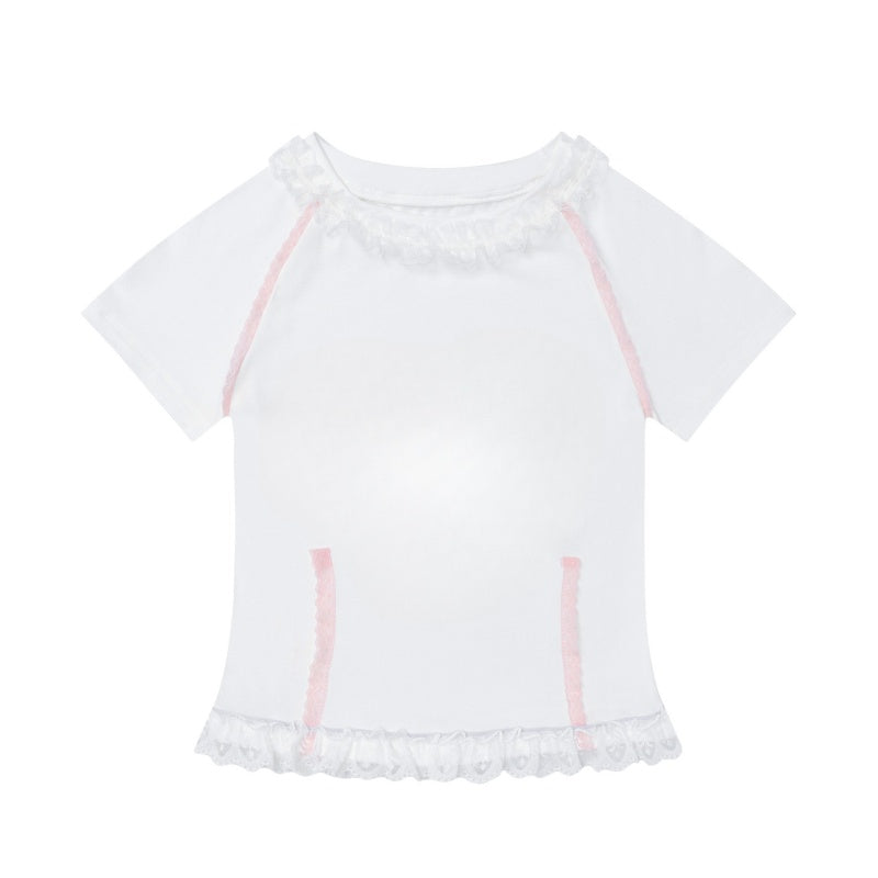 Street Style Doll Collar Graphic T-Shirt