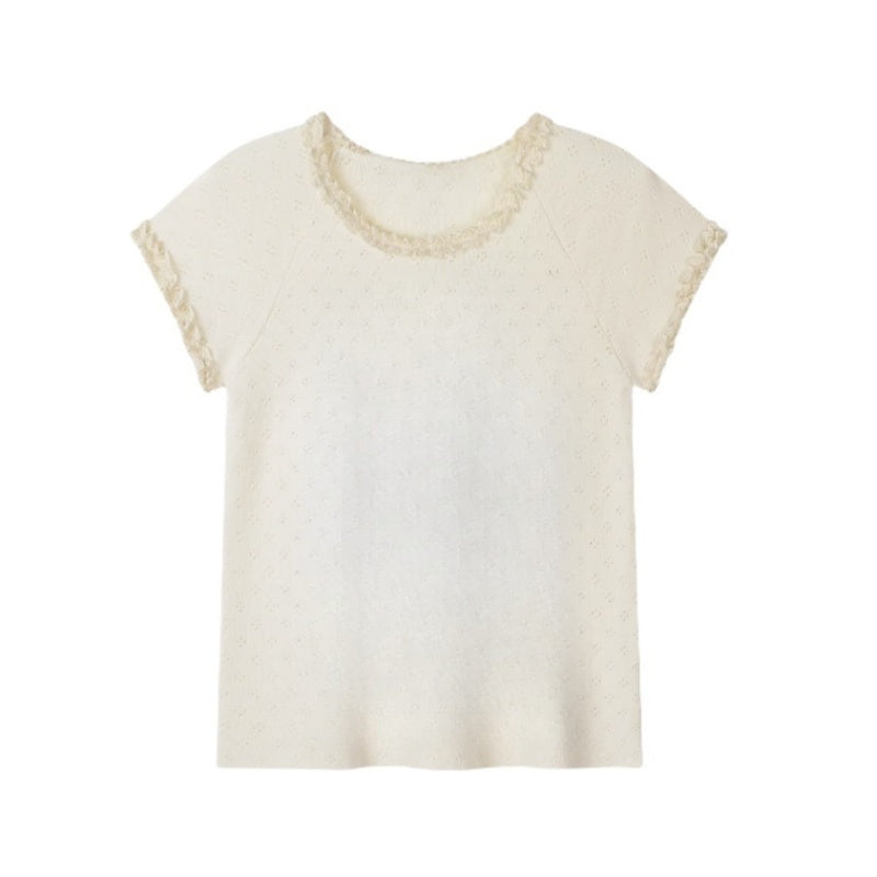 Everyday Wear Ruffled Lace T-Shirt