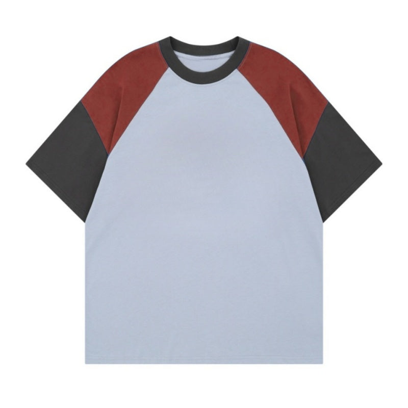 Modern Retro Contrast Color T-Shirt